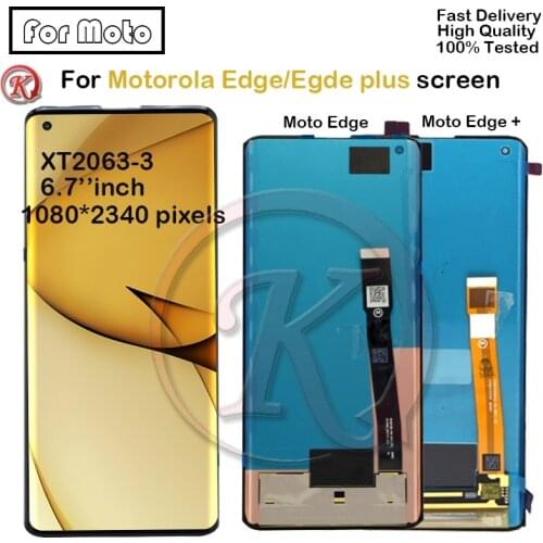 6.7'' LCD For Motorola Moto Edge Display Touch Panel Screen Digitizer Assembly For Motorola Moto edge Plus XT2063-3 Pantalla