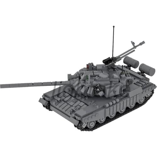 776Pcs Static Version MOC T-72 Russian Main Battle Tank Model DIY Military Tank Building Blocks