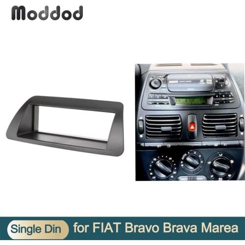 One Din Car Radio Fascia For FIAT Bravo Fascia Radio CD DVD Stereo Panel Dash Mount Installation Trim Kit Frame Plate Bezel