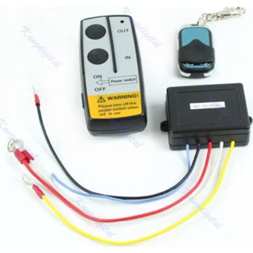 Wireless Remote Control Kit Handset for t.u.k.ATV SUV Winch Warn Ramsey 24V