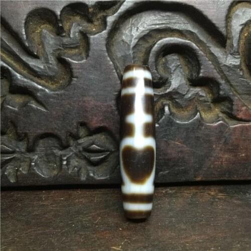 DZI Bead Old Aquarius Natural chalcedonys horseshoe stripe beads Tibetan Jewelry Finding