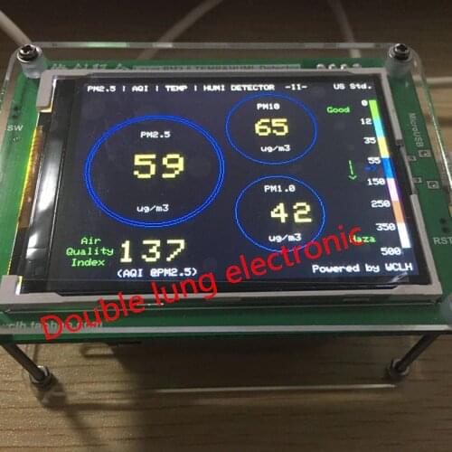 Household PM2.5 detector air quality monitoring PM2.5 dust haze measuring sensor TFT LCD(G3 / M3 concentration version)