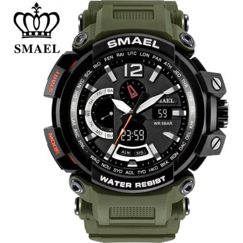 Relogio masculino SMAEL Brand Sport Watches for Men 5AMT Wristwatch Digital LED Mens Military Watch Clock Man montre homme