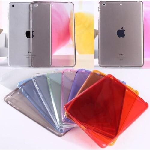 Ultra-thin Crystal Soft TPU Transparent Silicone Clear Case Cover For ipad mini 1 2 3 Tablet PC