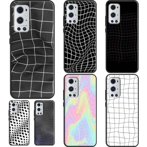 Wavy Grid For OPPO Realme 6 7 8 Pro Q3 GT Neo C3 C11 C21 Case For OnePlus 9 Pro 7 8 Pro 8T 9R Nord