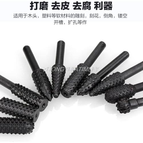 Woodworking electric rotary boring tool, wood carving root carving cutter, tool grinding head, carving knife set