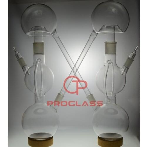 Laboratory Glass Double Pelican Distillation Kit 2000mL 45/50 Joint