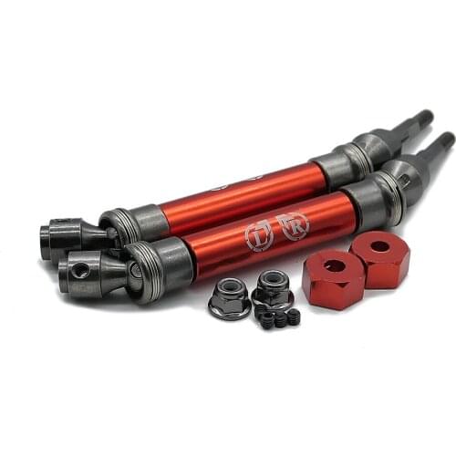 Metal Front CVD Drive Shaft left and right Transmission Axle upgraded RC Truck Drive Shaft for Traxxas Slash 4X4 1/10 RC Truck