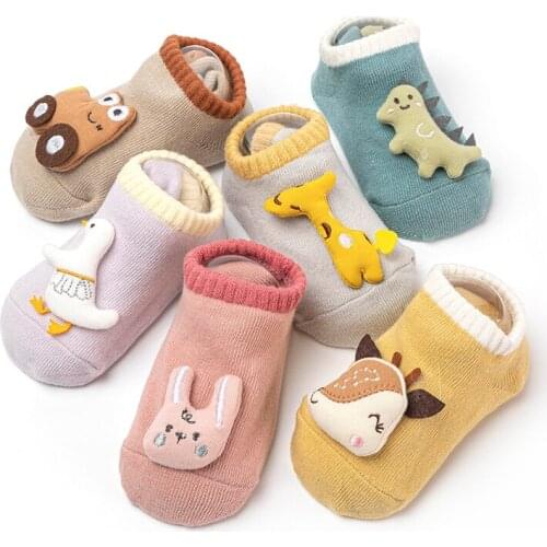 Newborn Infants Anti Slip Socks Dinosaur Kids Toddler Summer Children Boy Girl Cute Animal Invisible Ankle Sock Baby Accessories