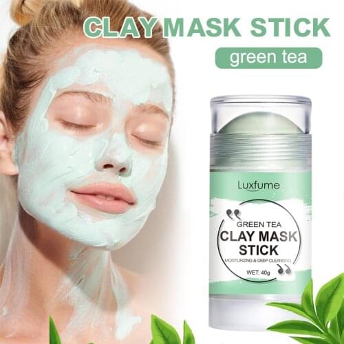Cleansing Green Stick Green Tea Stick Mask Purifying Clay Stick Oil Control Anti-acne All Skins Green Tea Watermelon Turmeric