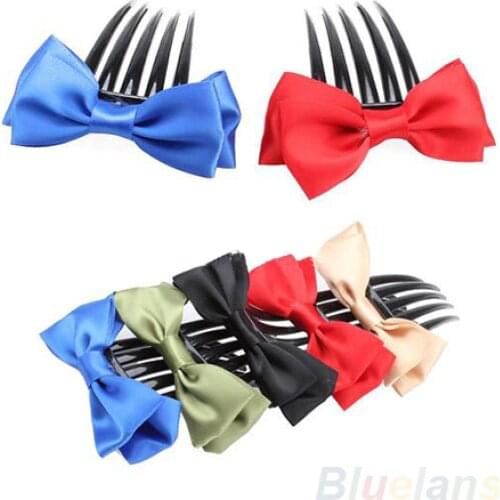 One Set Fashion Hair Style Tool Hair Bun Make Twist Bowknot Comb Pin Headwear Hair Style Tools