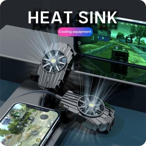 Portable Mobile Phone Radiator Adjustable Phone Cooling Fan Case Heat Sink For IPhone Huawei Xiaomi Tablet USB Charging