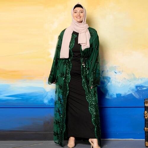 Ramadan Eid Mubarak Kaftan Abaya Dubai Kimono Muslim Cardigan Dress Turkey Islam Clothing Abayas For Women Robe Djellaba Femme