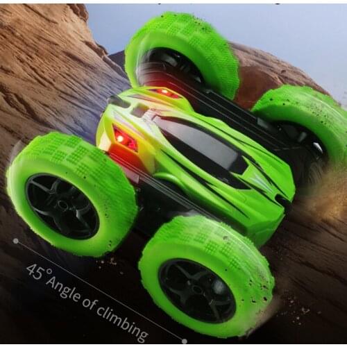 2.4G RC Rolling Stunt Car With Light High Speed Model Electric Remote Control Mountain off road Vehicle Toys for boys 10 years