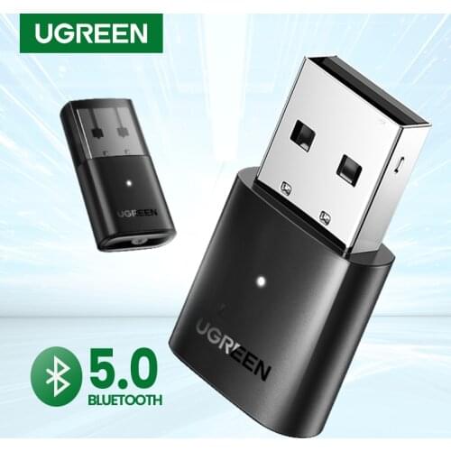 UGREEN USB Bluetooth 5.0 Adapter Receiver Transmitter EDR Dongle for PC Wireless Transfer for Bluetooth Headphone Speakers Mouse