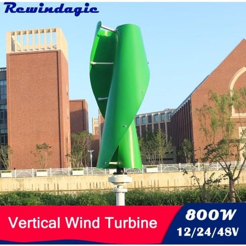 Free Energy Windmill 400W 600W 800W 12v 24v 48v Vertical Wind Turbine Generator High Efficiency Low RPM With Controller