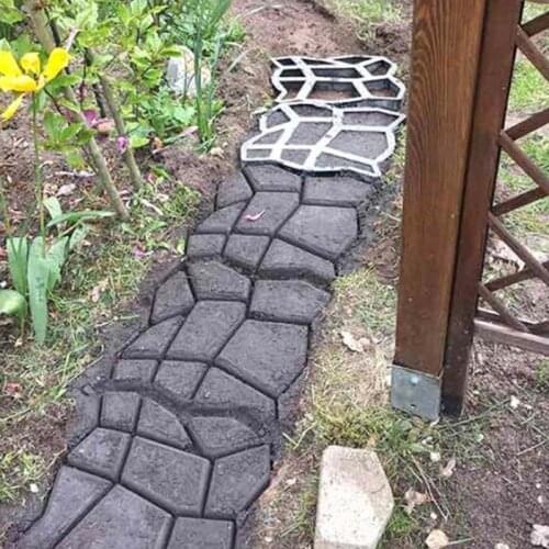 Premium Quality Driveway Paving Mold Brick Concrete Walkway Paver Walk Maker Plastic Floor Mold Garden Courtyards Patios Walks