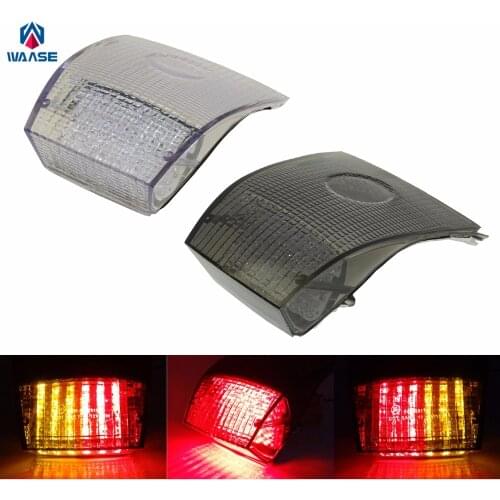 Waase For BMW R1150R K1200GT K1200RS 1997 1998 1999 2000 2001-2005 E-Mark Rear Tail Brake Turn Signals Integrated Led Light Lamp