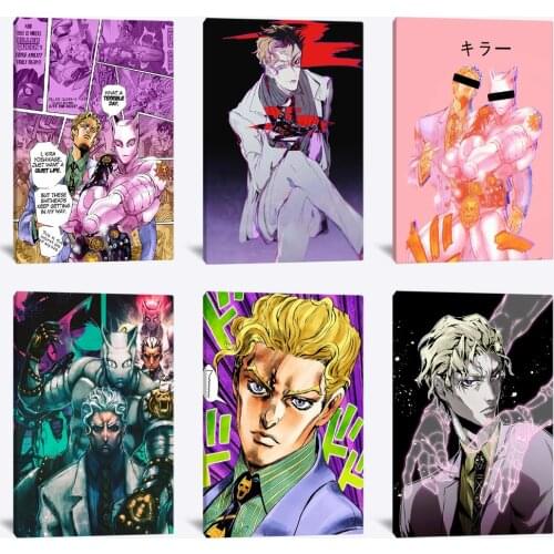 Yoshikage Kira JOJOs Part 4 Diamond Is Unbreakable Wall Art Canvas Decoration poster prints for living room decor Painting