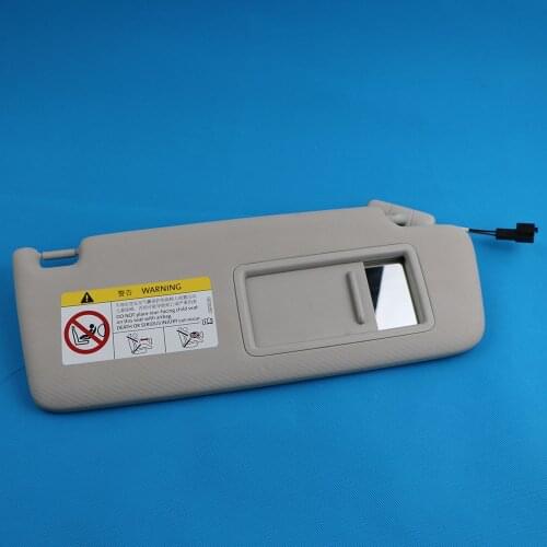 5GG857552 Gray Right Front Sun Visor Panel With Makeup Mirror For VW Golf 7 MK7 SportsVan Jetta MK7 T-Cross Passat B8 CC T-Roc
