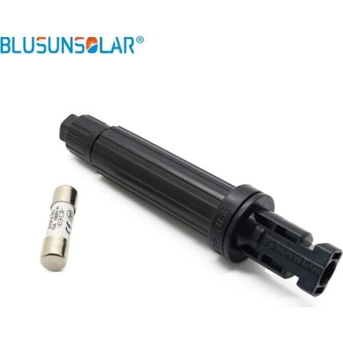 Blusunsolar 1PCS New Waterproof PV Solar Male in line Fuse Connector Holder Overcurent Protection for Solar Energy Power System