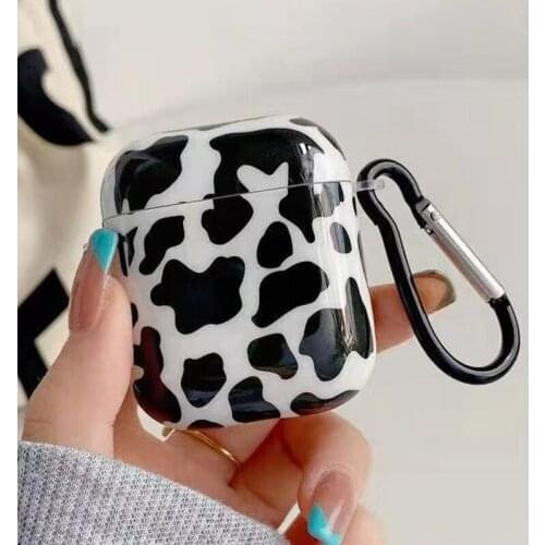 Milk Zebra Pattern Wireless Earphone Shell Case for Apple Airpods 12 Cute Soft Cover for Airpods Pro Headphone Accessories