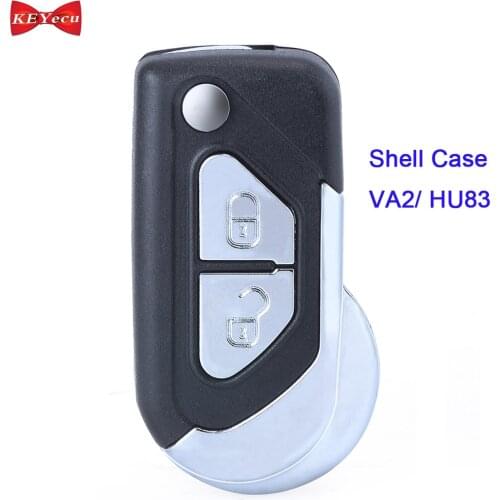 KEYECU for Citroen DS3 2009 2010 2011 2012 2013 2014 2015 2016 2017 Remote Key Shell Case HU83 / VA2 Blade