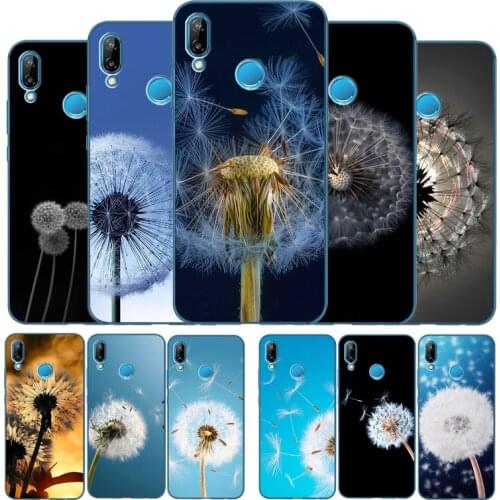 Dandelion flying flower Phone case For Huawei P9 P10 P20 P30 P40 Psmart Lite Plus Pro Y9 Y6 Y7 2017 2018 Nova 3 3i Cover