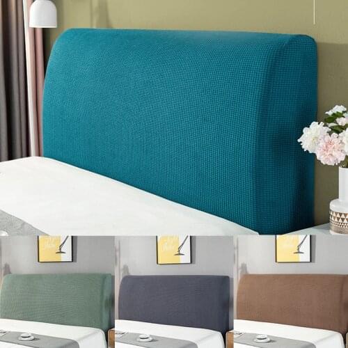 Stretch Dustproof Square Jacquard Headboard Slipcover Bed Headboard Cover Bed Head Cover Universal for Bedroom