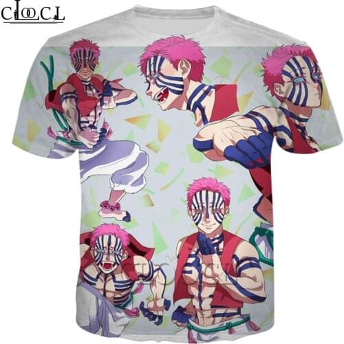 HX Kimetsu No Yaiba The Movie: Mugen Train Akaza T-Shirts Mens Women Hip Hop Short Sleeve 3D Print Harajuku Shirt Drop Shipping