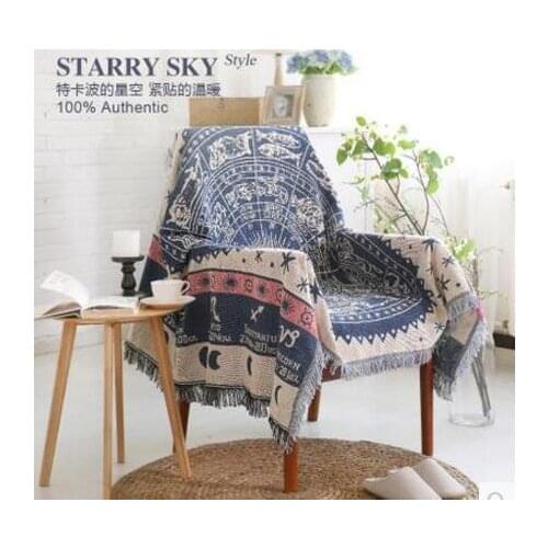 Starry Sky cotton sofa blanket soft cobertor throw blanket thick thread throw sofa towel blanket home textile
