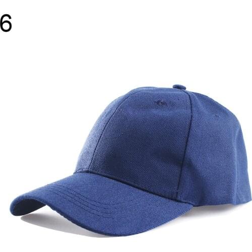 Women Men Casual Pure Color Baseball Cap Adjustable Fitted Outdoor Sport Sun Hat Sport Sun Hat