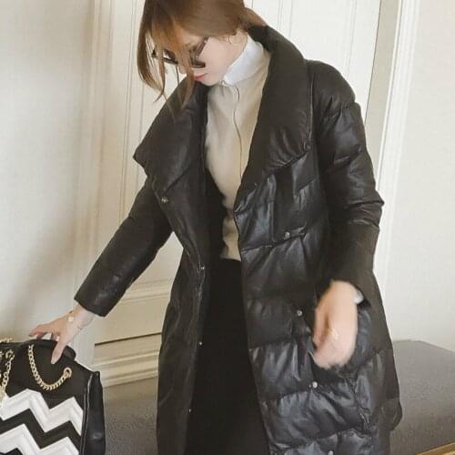 Leather Jacket Women Winter Sheepskin Genuine Leather Jackets Korean Womens Down Coat Plus Size Chaqueta Mujer