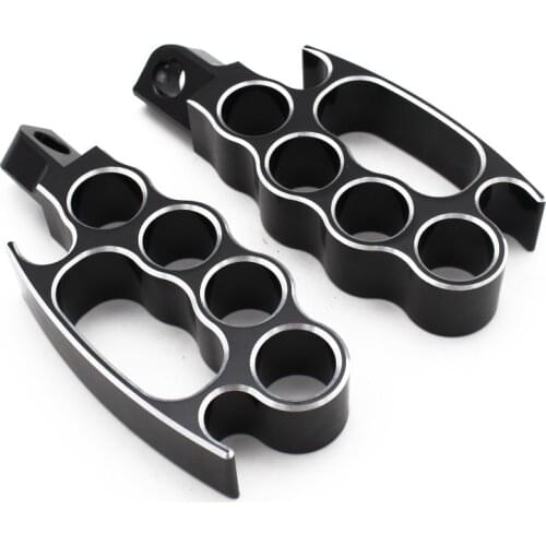 Motorcycle Knuckle Left&Right Side Footrest Male Mount Foot Peg For Harley Sportster Softail Dyna Road King Cafe Racer Chopper