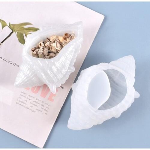 Irregular Conch Storage Box DIY Silicone Mold Crystal Epoxy Resin Mold Creative Decoration For Handmade Home Accessories