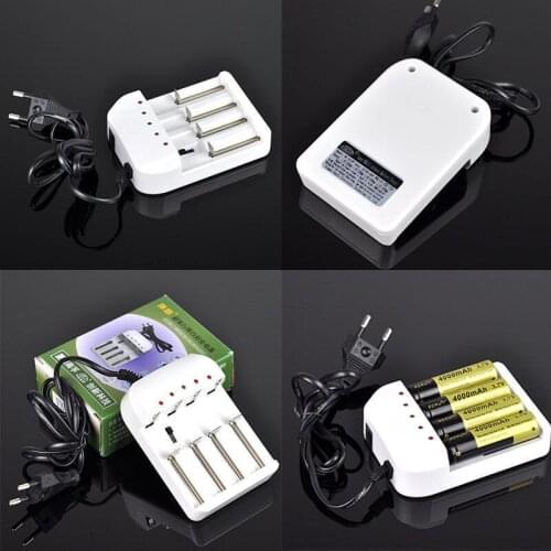 New 4 Slot Output Universal Intelligent Charger Li-ion 18650 NiMH NICD for 26650 14500 10440 AA AAA Battery Charger EU US Plug