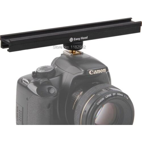 Exempt postage + tracking number EasyHood ESE-20 8" Flash Bracket Hot /Cold Shoe Extension Rail For YONGNUO