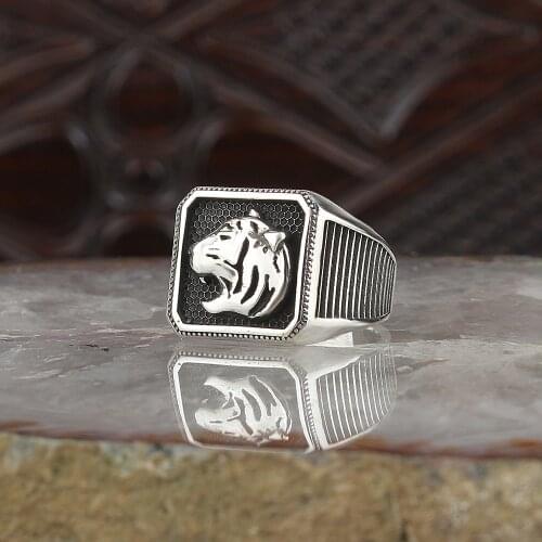 All Handmade Traditional Turkish 925 Silver Mens Handmade Signet Rings Jewelry Gift From Turkey for Women Men
