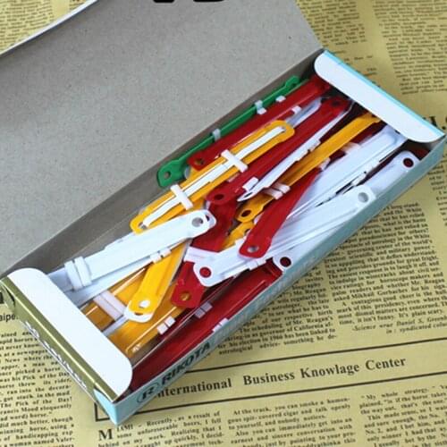 Plastic binding strips, office color binding strips, binding clips, 2-hole binding buckle scrapbooking crafting embellishments