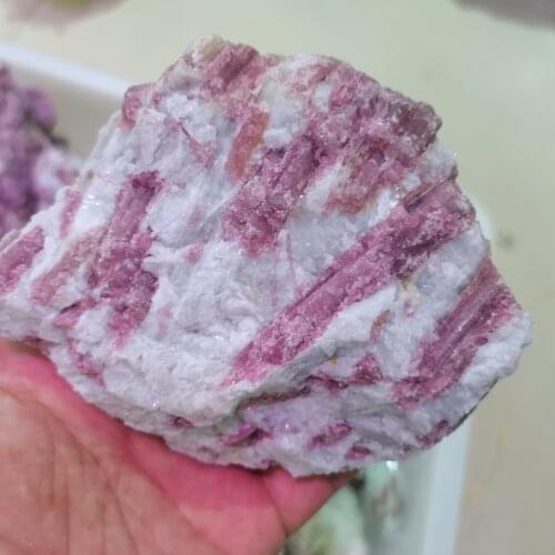 80-560g 1pcs Natural Tourmaline of plum blossom crystal cluster Mineral Specimen Healing Stones For Teaching Dream Home Decor