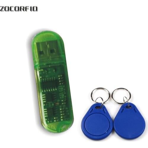 Mini USB 125KHZ RFID ID Card RFID Reader Writer Copier Duplicator USB Port with Fress English sfotware (support windows)