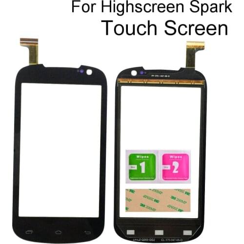 Phone Touch Screen For Highscreen Spark Touch Glass Touch Screen Digitizer Touch Panel Tools 3M Glue Wipes