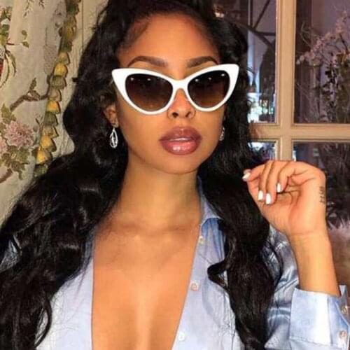 Vintage Cat Eye Sunglasses Women New 2021 Retro Shadow Shades UV400 Sun Glasses Female Eyewear Red Black Fashion Oculos