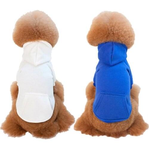Warm Dog Pet Hoodie Soft Fleece Sweater Fashion Cat Puppy Coat Jacket Autumn Winter Clothes Apparel for Dogs Cats Small Medium