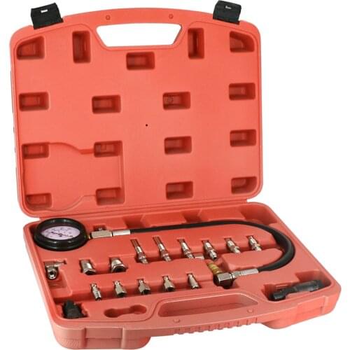 TU-15A Diesel Engine Compression Tester Kit Engine Pressure Gauge Set 0~1000psi
