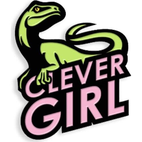 Clever Girl enamel pin badge