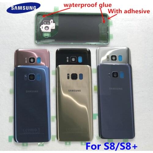 SAMSUNG Galaxy S8 G950F/S8 Plus G955F Back Glass Battery Cover Rear Door Housing Case For SAMSUNG S8 S8+ Back Glass Cover