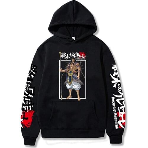 Record of Ragnarok Japanese Anime Streetwear Harajuku Graphic Sweatshirts Unisex Tops Male