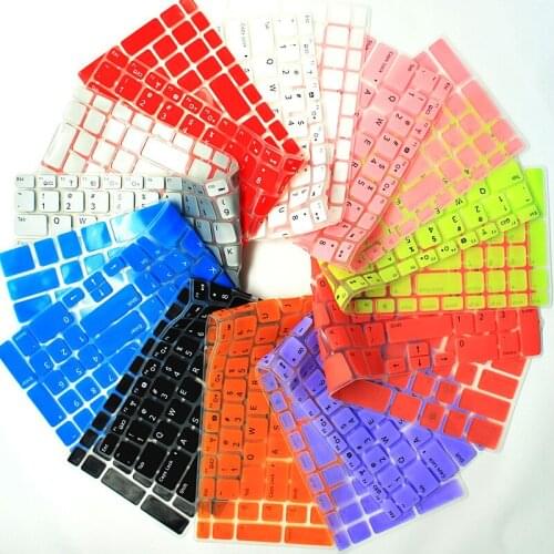 For Apple Macbook Pro 13 15 protector 14 Colors Silicone Keyboard Cover Skin For mac book air 13 15