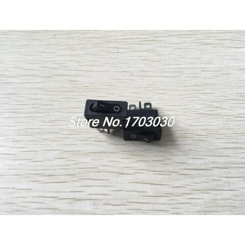 10 Pcs SPST Black Button On/Off Rocker Switch AC 6A/250V 12A/125V
